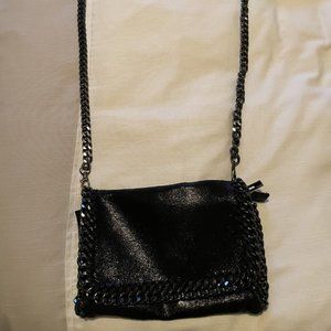 Used Genuine Leather Black Purse